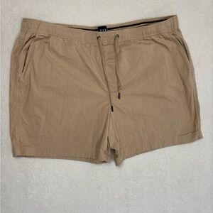GAP Men's Athletic Pull on Drawstring Tan Shorts Big and Tall Size XXXL